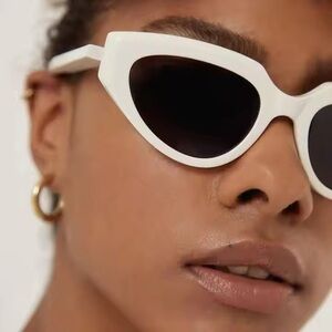 Chic white sunglasses